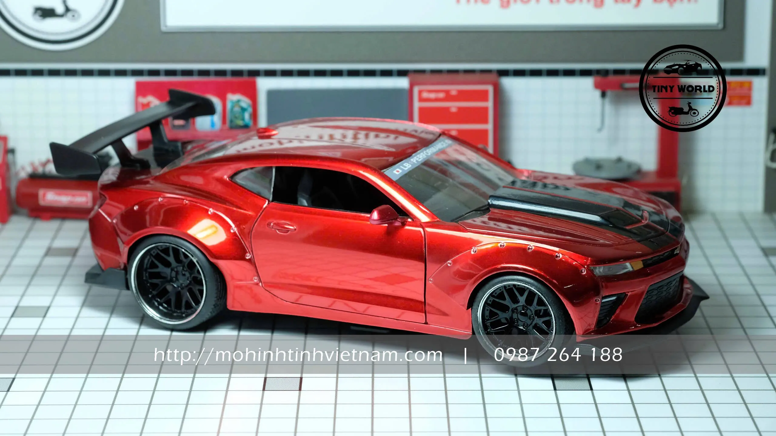 MÔ HÌNH Ô TÔ CHEVROLET CAMARO WIDEBODY 2016 (ĐỎ) 1:24 JADA