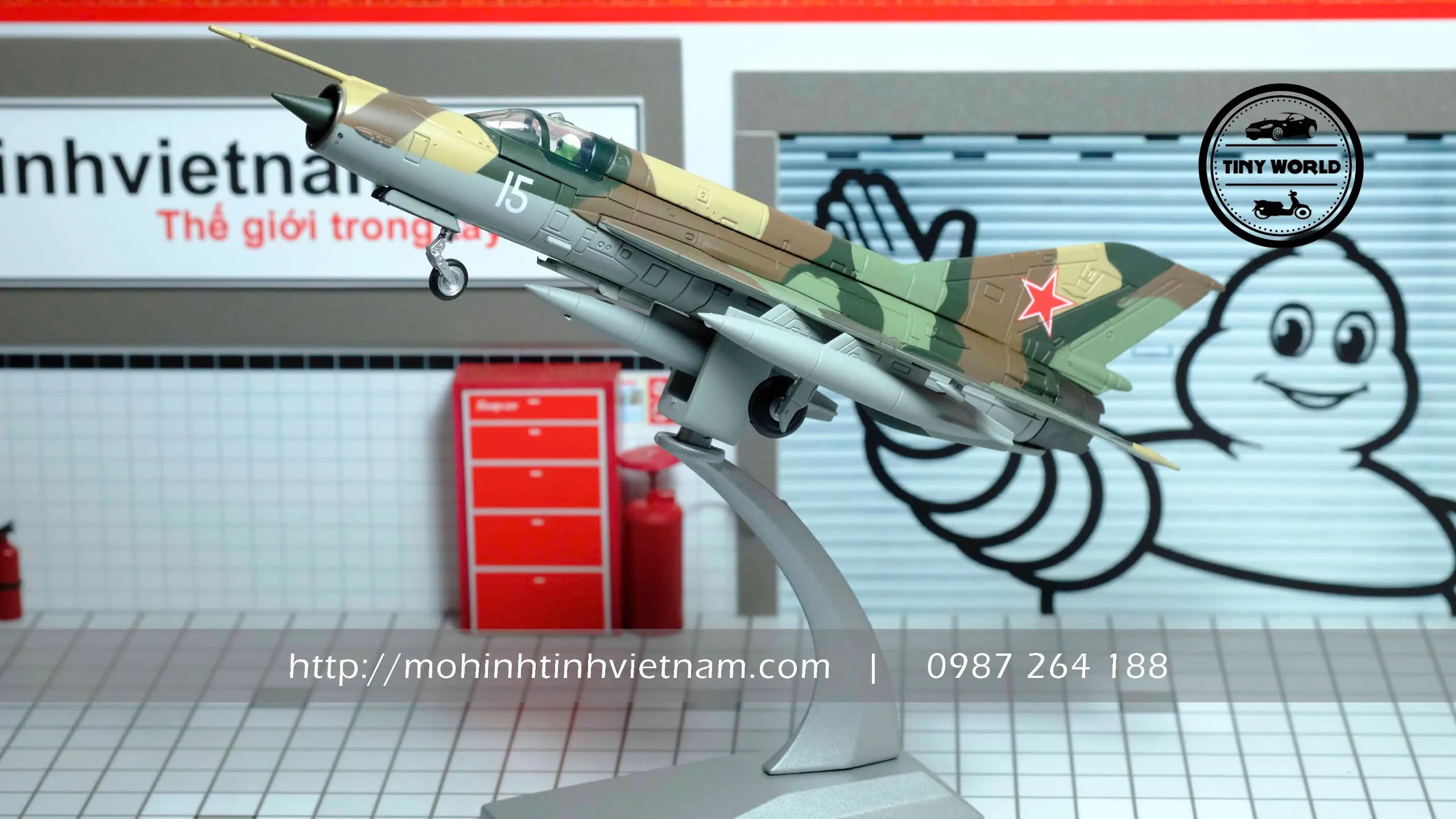 MÔ HÌNH MÁY BAY MÁY BAY CHIẾN ĐẤU MIG-21 (XANH) 1:72 WLTK