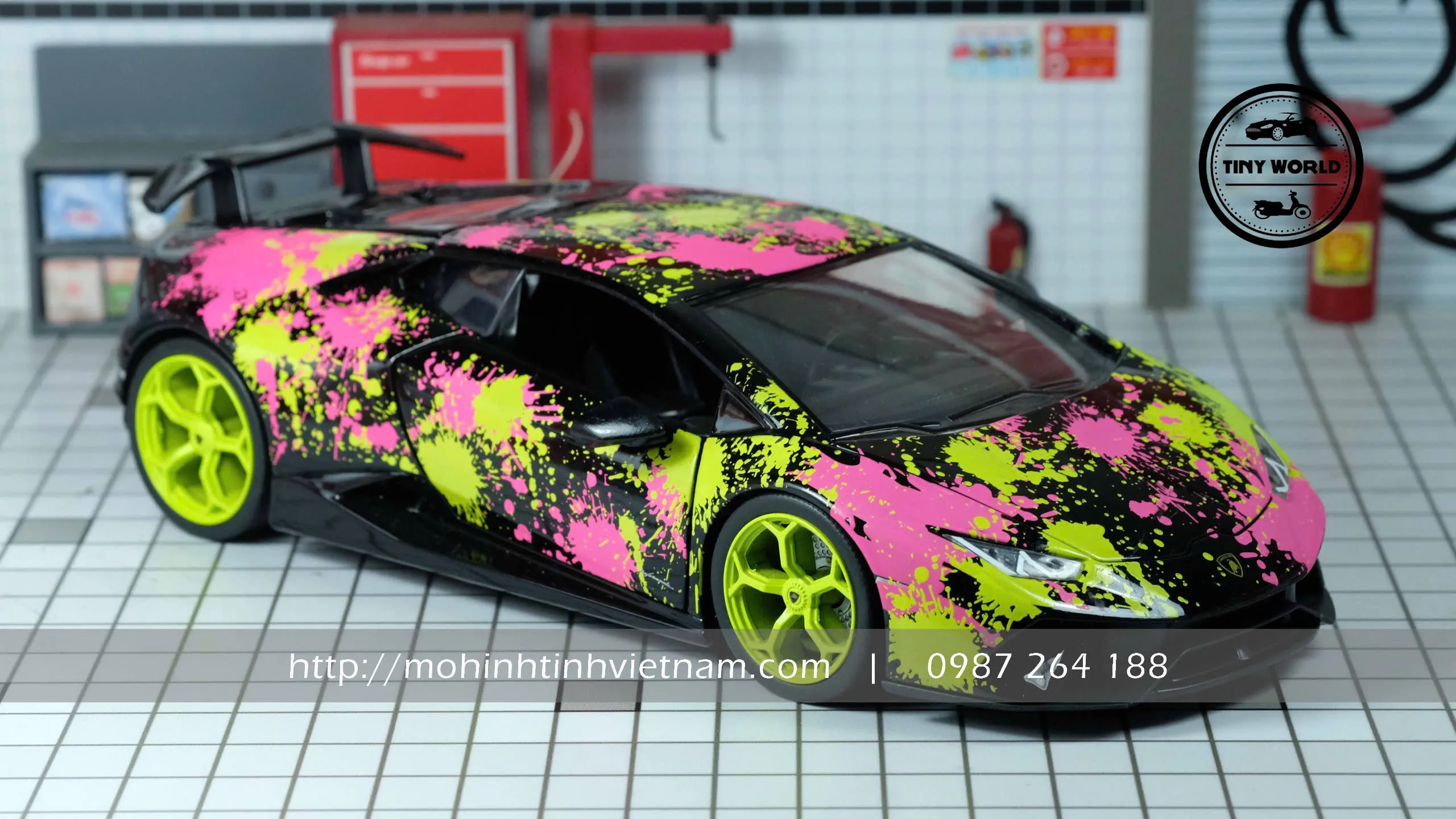 MÔ HÌNH Ô TÔ LAMBORGHINI HURACAN PERFORMANTE (ĐEN) 1:24 JADA
