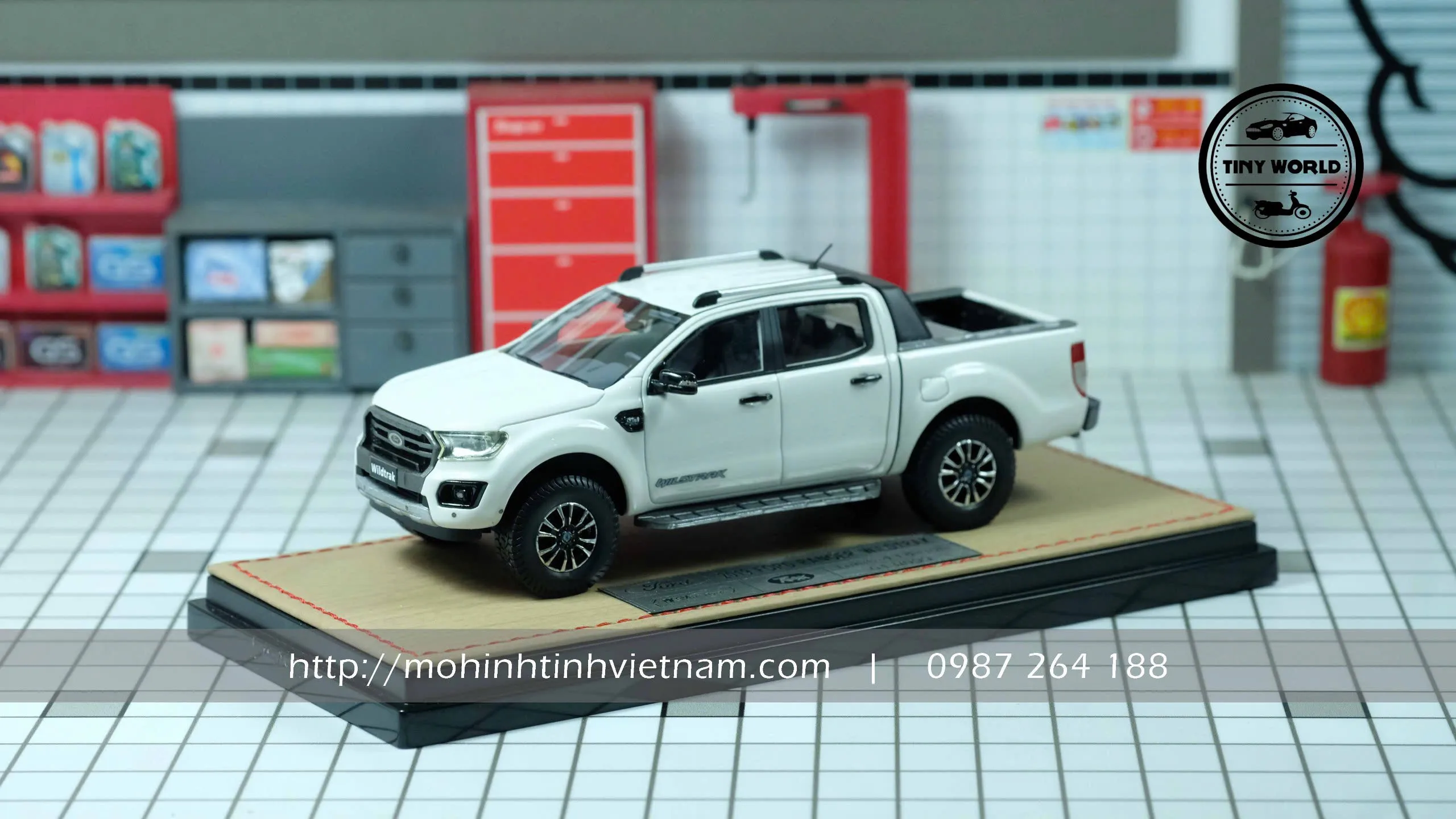 MÔ HÌNH Ô TÔ FORD RANGER WILDTRAK (TRẮNG) 1:43 MK