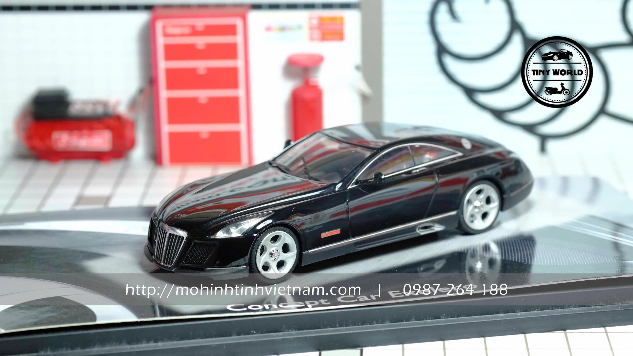 MÔ HÌNH Ô TÔ MAYBACH CONCEPT CAR EXELERO (ĐEN) 1:43 SCHUCO