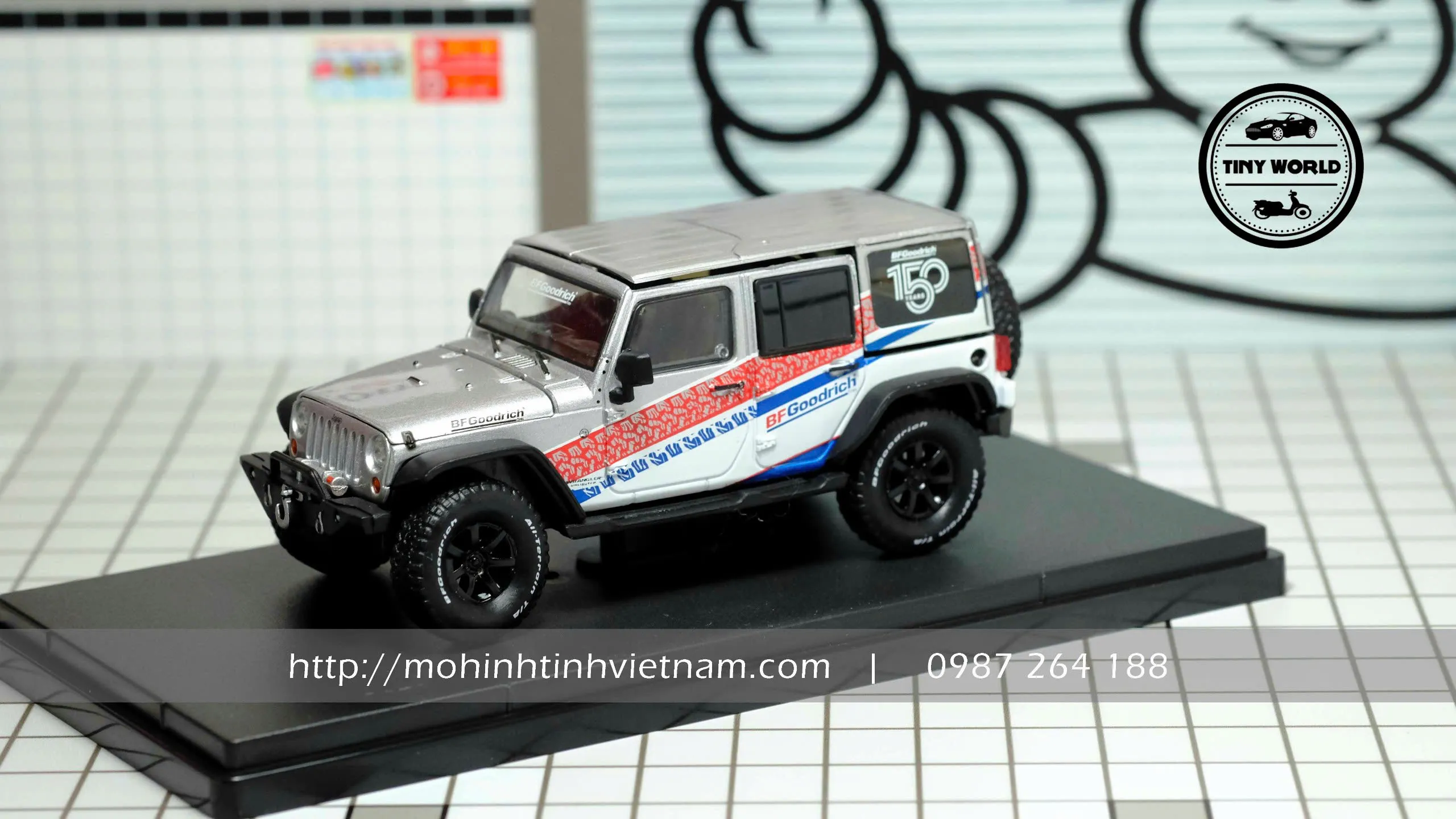 MÔ HÌNH Ô TÔ JEEP WRANGLER UNLIMITED 2017 (BẠC) 1:43 GREENLIGHT