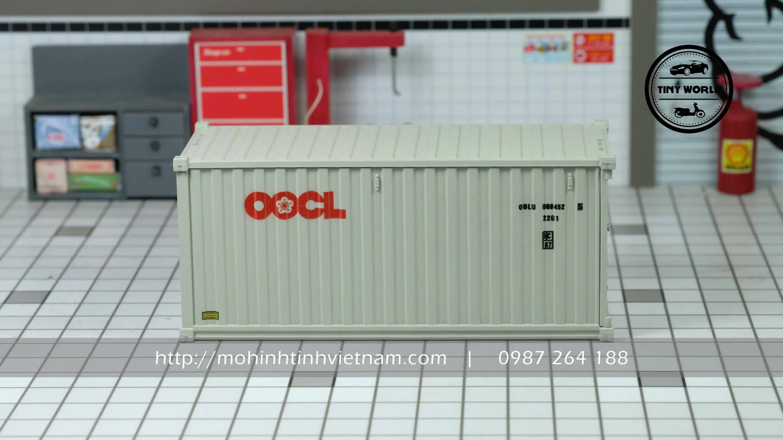 MÔ HÌNH THÙNG CONTAINER OOCL 20FT 1:50 DIECAST MASTER