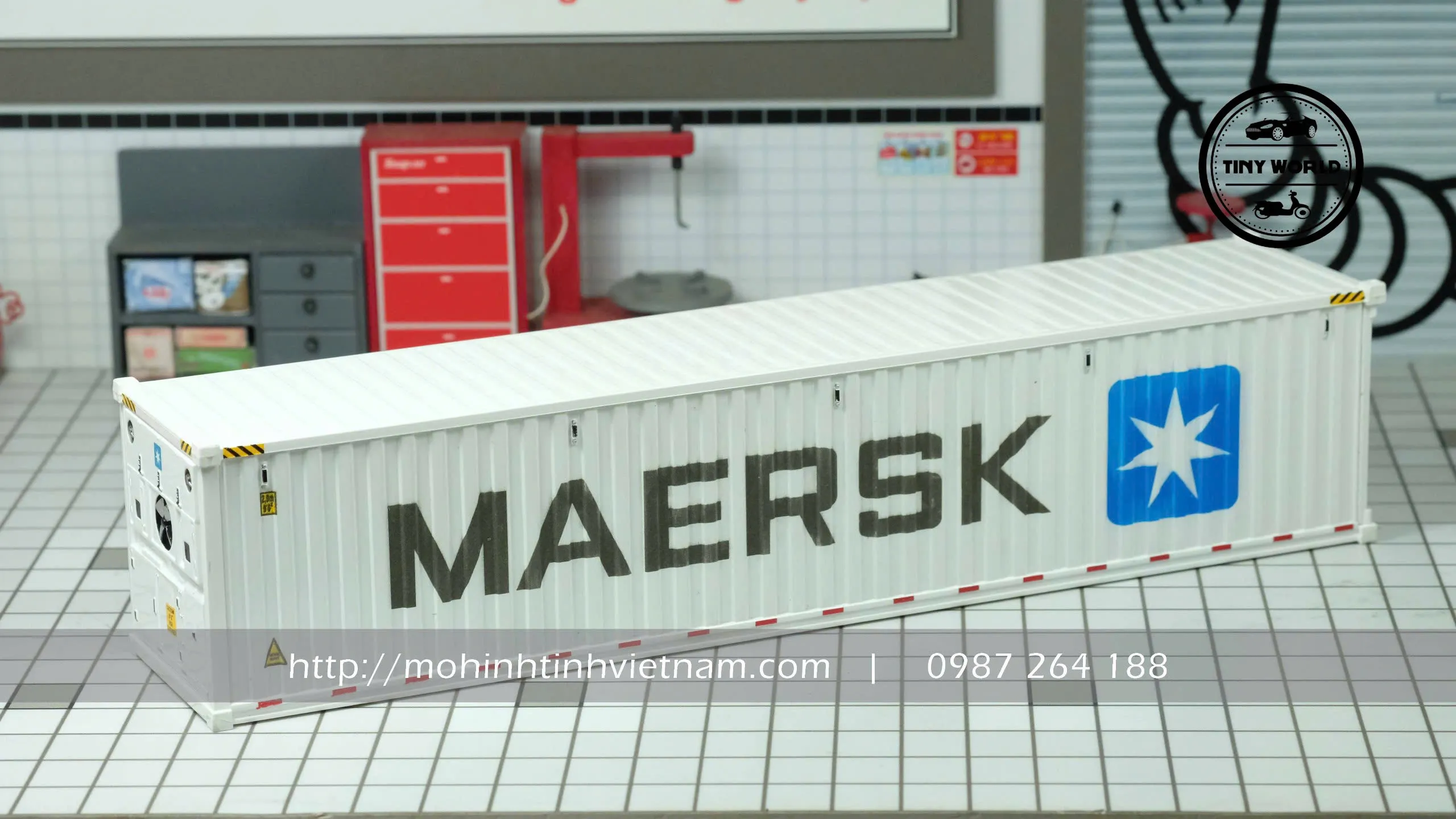 MÔ HÌNH THÙNG CONTAINER MAERSK 40FT 1:50 DIECAST MASTER