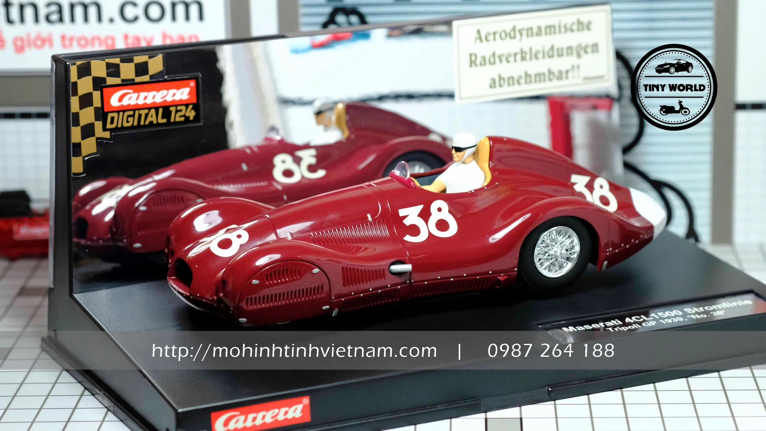 MÔ HÌNH Ô TÔ MASERATI 4CL 1500 STROMLINE (ĐỎ) 1:24 CARRERA